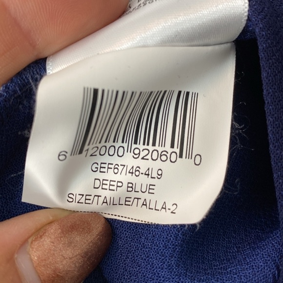 BCBGeneration Navy Blue Mini Dress VNeck crossover - 2 - Picture 8 of 9